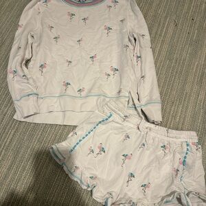 Girls Flamingo Print Set